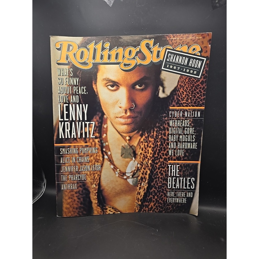 Rolling Stone Magazine 722 Nov 30 1995 Lenny Kravitz Smashing Pumpkins Music Vtg
